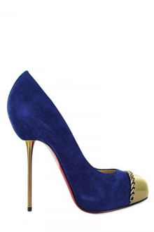 Christian Louboutin 120 Mm Metalipp Suede Pumps - Lyst