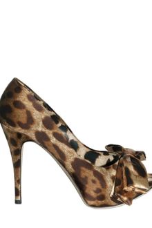 Dolce & Gabbana 110mm Satin Bow Pumps - Lyst