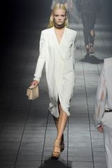 Lanvin Spring 2012 Padded Shoulder Tuxedo Dress