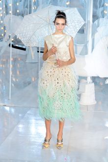 Louis Vuitton Spring 2012 Broderie Anglaise Feather Skirt - Lyst