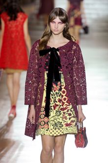 Miu Miu Spring 2012 Leather Intaglio Handbag With Top Handle - Lyst