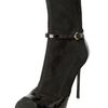 Sergio Rossi 110mm Suede Stretch Patent Low Boots in Black - Lyst
