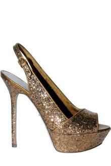 Sergio Rossi 130mm Glitter Sandals - Lyst