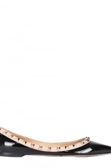 Valentino Patent Rock Studs Ballerina Flats - Lyst