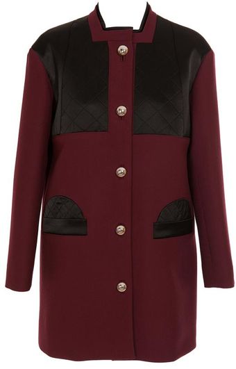 Balenciaga Virgin Wool and Techno-satin Coat - Lyst