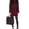 Balenciaga Virgin Wool and Technosatin Coat in Purple (prune) - Lyst