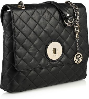 DKNY Quilted Leather Shoulder Bag - Lyst
