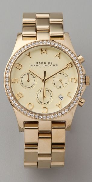 Marc By Marc Jacobs Large Henry Glitz Watch - Lyst