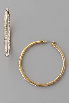 Michael Kors Jet Set Glamour Hoop Earrings - Lyst