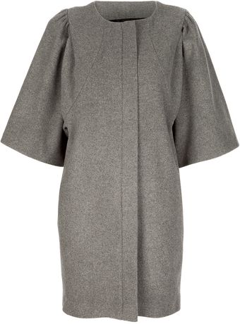 MSGM Cropped Sleeve Coat - Lyst