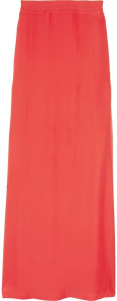Sass And Bide From A Distance Side-split Silk Maxi Skirt - Lyst