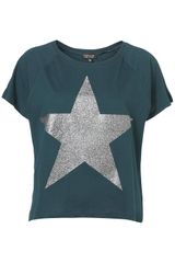 Topshop Glitter Star Tee