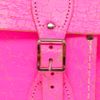Cambridge Satchel Company Exclusive To Asos 11 Pink Fluro Cracked Leather Satchel in Pink - Lyst