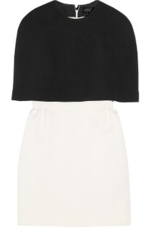 Giambattista Valli Two-tone Crepe Cape Dress - Lyst