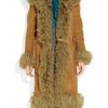 Gucci Belted Shearling Coat in Brown (tobacco) - Lyst