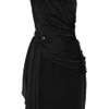 Marchesa Embellished Oneshoulder Satinchiffon Dress in Black - Lyst