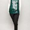 Stella Mccartney Sequin Tank in Green - Lyst