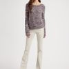 Theory Honorata Marled Cottonrich Sweater in Purple (multi) - Lyst