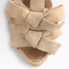 Dior Ingenue Suede Bow T Strap Sandals in Pink (flesh) - Lyst