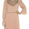 Alberta Ferretti Embellished Pleated Crepe Dress in Pink - Lyst
