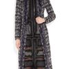 Alexander Mcqueen Bouclétweed Coat in Black - Lyst