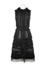 Alexander McQueen Sleeveless Dress in Virgin Wool and Silk