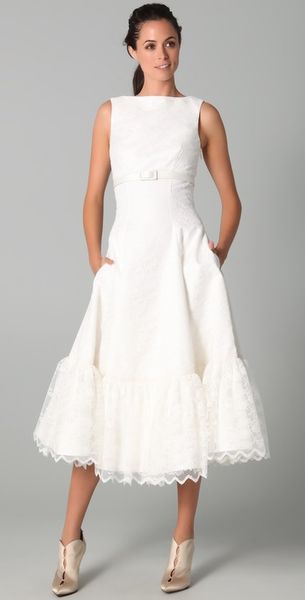 fancy Shirley Sleeveless Dress with Belt - Lyst