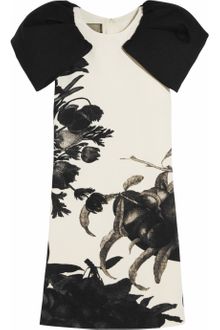 Giambattista Valli Floral-print Wool-crepe Dress - Lyst
