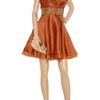 Marchesa Embellished Silkorganza Dress in Orange - Lyst