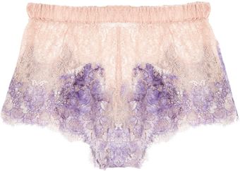 Rosamosario Pitture Darte Hand-painted Lace Shorts - Lyst
