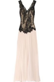 Rosamosario Sole Del Salento Lace and Silk-chiffon Chemise - Lyst