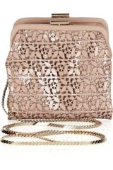 Valentino Laser-cut Patent-leather Shoulder Bag
