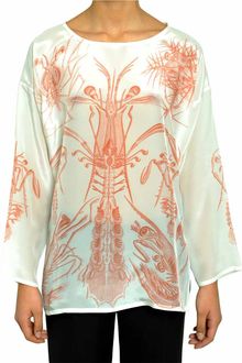 Amen Long Sleeves Printed Blouse - Lyst