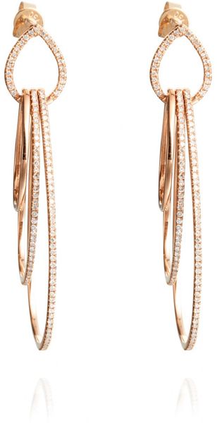 Astley Clarke Diamond Drops in Pink (rose) - Lyst