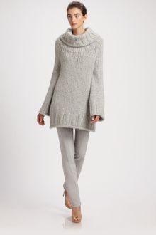 Donna Karan New York Seamed Cotton Pants - Lyst