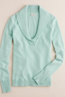 J.Crew Cashmere Shawl-collar Sweater - Lyst