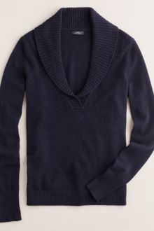 J.Crew Cashmere Shawl-collar Sweater - Lyst