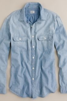 J.Crew Selvedge Chambray Utility Shirt - Lyst
