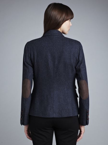 John Lewis Women Tweed Jacket Blue in Blue | Lyst