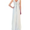 Lanvin Long Dress with Strass Embroidery in White - Lyst