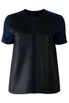 Raoul Graphic Leather Tee - Lyst