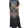 Roberto Cavalli Long Kaftan Silk Dress with Jaguar Print in Multicolor (multi) - Lyst