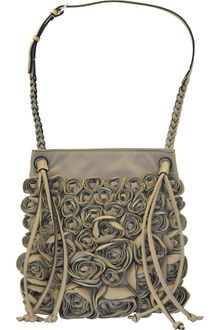 Valentino Iris Leather Shoulder Bag with Roses - Lyst