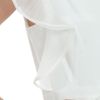 Valentino Long Dress with Belt and Lateral Frill Details in White - Lyst