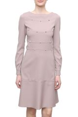 Valentino Long Sleeved Studs Dress