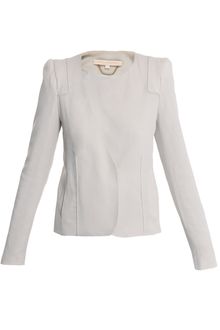 Vanessa Bruno Crepe Collarless Jacket - Lyst