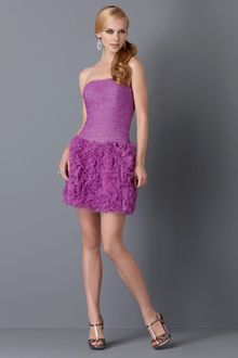 Adrianna Papell Strapless Embellished Party Dress - Lyst