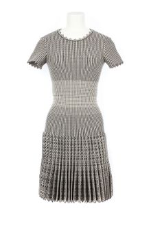 Alaïa Tight Fitted Piqué Knit Dress in Virgin Wool and Polyester - Lyst