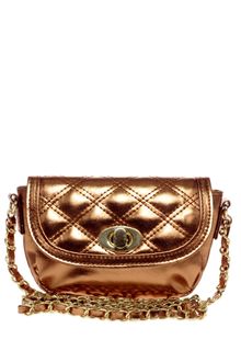 ASOS Collection Asos Mini Metallic Quilted Cross Body Bag - Lyst