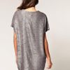 Asos Collection Asos Metallic Cocoon Dress in Silver - Lyst